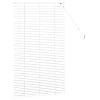 vidaXL Tenda per Finestra con tende Manuale Bianco Alluminio