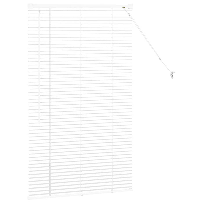 vidaXL Tenda per Finestra con tende Manuale Bianco Alluminio