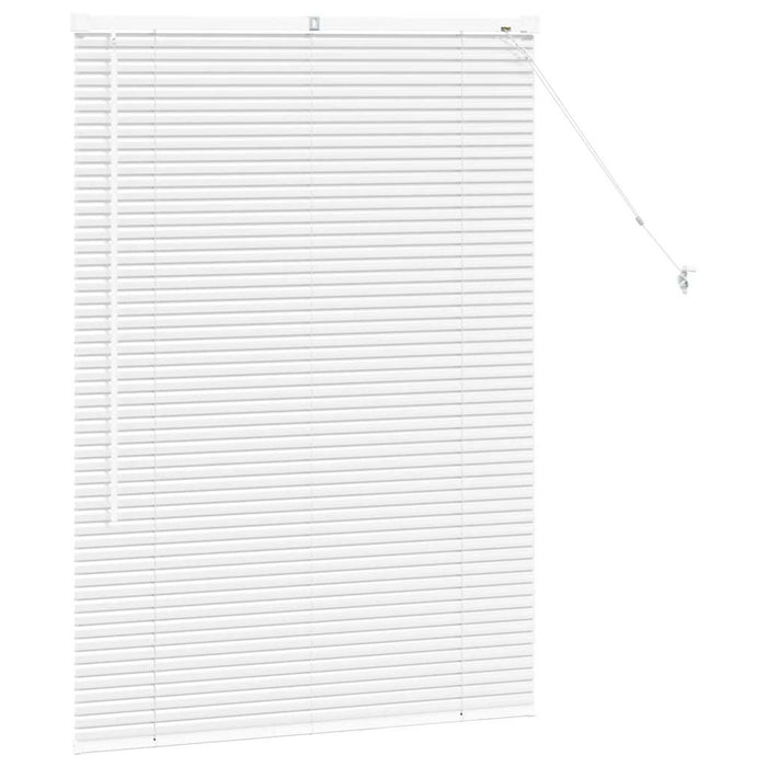 vidaXL Tenda per Finestra con tende Manuale Bianco Alluminio