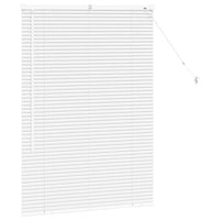 vidaXL Tenda per Finestra con tende Manuale Bianco Alluminio