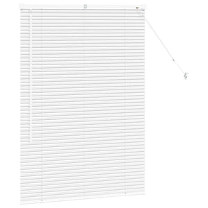 vidaXL Tenda per Finestra con tende Manuale Bianco Alluminio