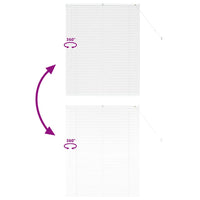 vidaXL Tenda per Finestra con tende Manuale Bianco Alluminio