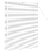 vidaXL Tenda per Finestra con tende Manuale Bianco Alluminio