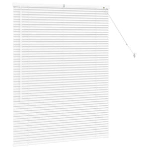 vidaXL Tenda per Finestra con tende Manuale Bianco Alluminio