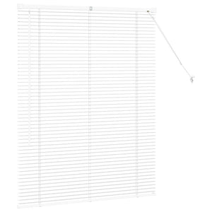 Tenda per Finestra con tende Altro Bianco 105 x 130 cm Alluminio 42005973