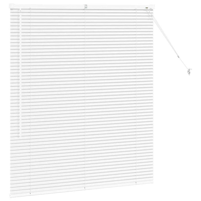 vidaXL Tenda per Finestra con tende Manuale Bianco Alluminio