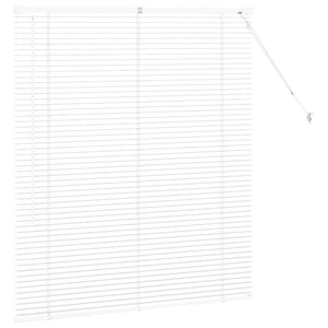 Tenda per Finestra con tende Altro Bianco 110 x 130 cm Alluminio 42005974