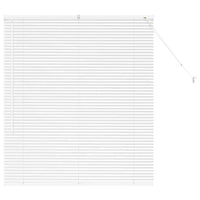 Tenda per Finestra con tende Altro Bianco 80 x 130 cm Alluminio 42005975