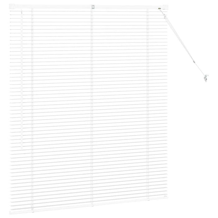 vidaXL Tenda per Finestra con tende Manuale Bianco Alluminio