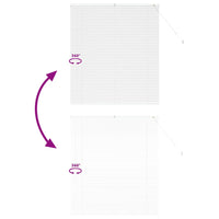 vidaXL Tenda per Finestra con tende Manuale Bianco Alluminio