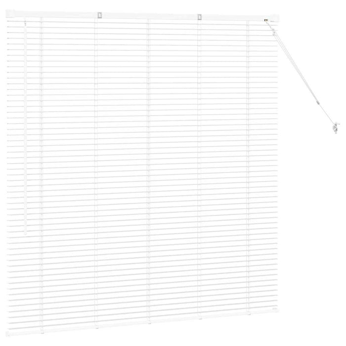 vidaXL Tenda per Finestra con tende Manuale Bianco Alluminio