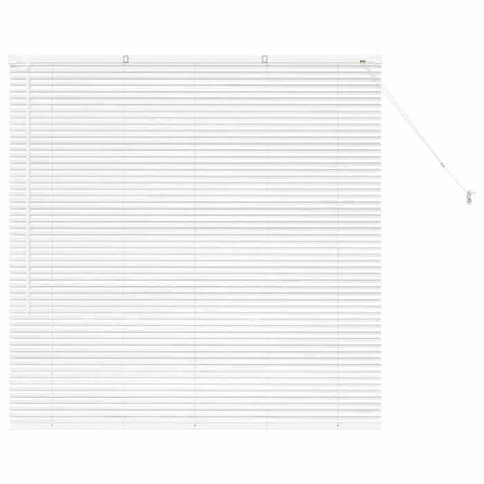 vidaXL Tenda per Finestra con tende Manuale Bianco Alluminio