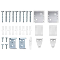 Tenda per Finestra con tende Altro Bianco 130 x 130 cm Alluminio 42005978