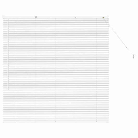 Tenda per Finestra con tende Altro Bianco 130 x 130 cm Alluminio 42005978