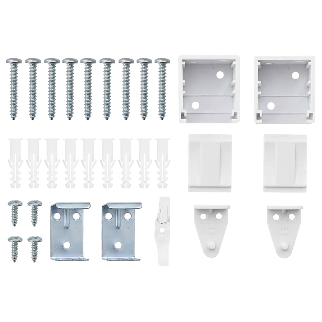 Tenda per Finestra con tende Altro Bianco 135 x 130 cm Alluminio 42005979