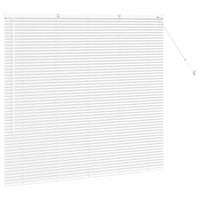 vidaXL Tenda per Finestra con tende Manuale Bianco Alluminio