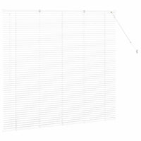 vidaXL Tenda per Finestra con tende Manuale Bianco Alluminio