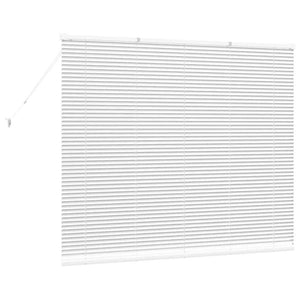 vidaXL Tenda per Finestra con tende Manuale Bianco Alluminio