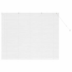 vidaXL Tenda per Finestra con tende Manuale Bianco Alluminio