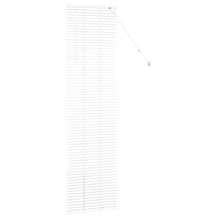 vidaXL Tenda per Finestra con tende Manuale Bianco Alluminio