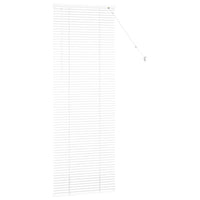 vidaXL Tenda per Finestra con tende Manuale Bianco Alluminio