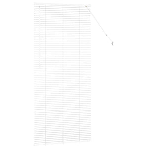 vidaXL Tenda per Finestra con tende Manuale Bianco Alluminio