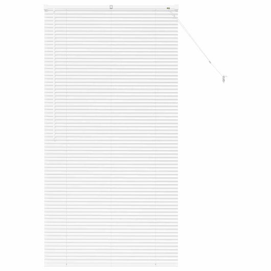 vidaXL Tenda per Finestra con tende Manuale Bianco Alluminio