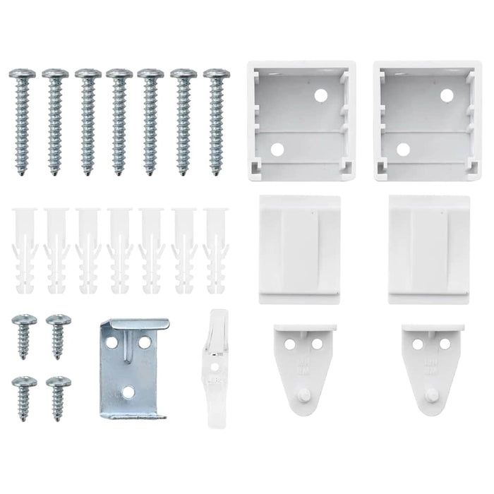 Tenda per Finestra con tende Altro Bianco 80 x 130 cm Alluminio 42005995