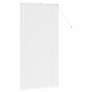 Tenda per Finestra con tende Altro Bianco 80 x 130 cm Alluminio 42005995