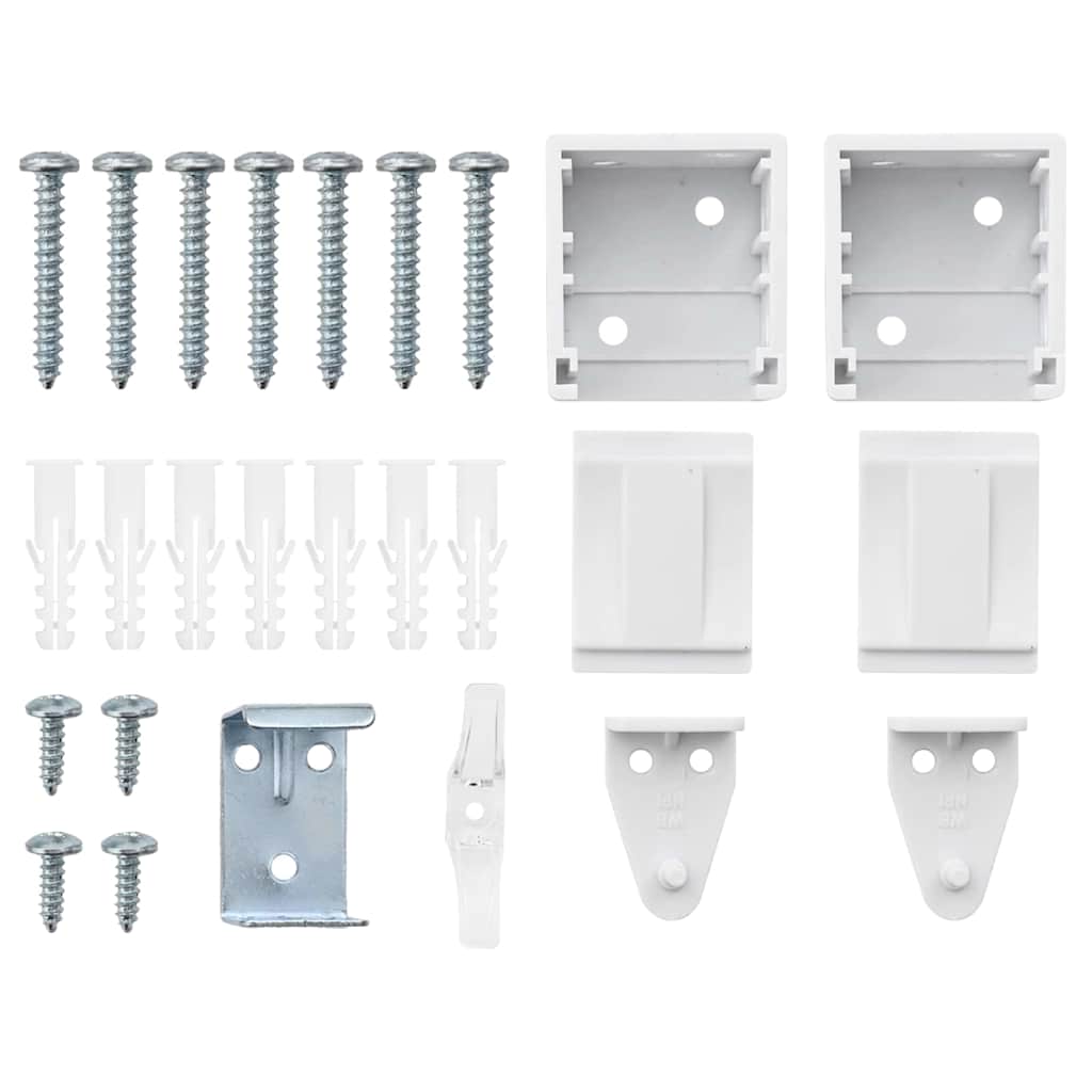 Tenda per Finestra con tende Altro Bianco 100 x 175 cm Alluminio 42005997