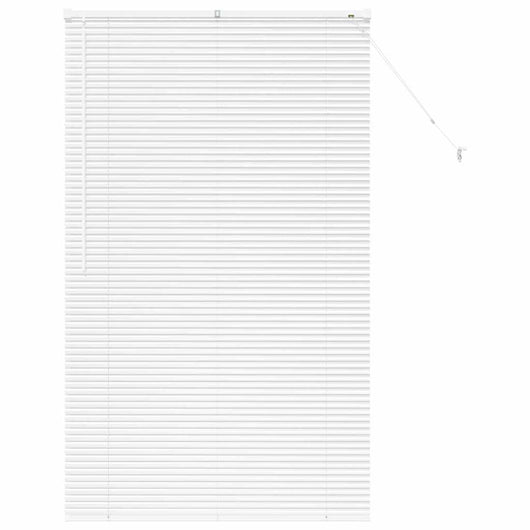 vidaXL Tenda per Finestra con tende Manuale Bianco Alluminio