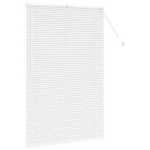 vidaXL Tenda per Finestra con tende Manuale Bianco Alluminio