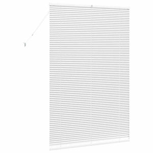 vidaXL Tenda per Finestra con tende Manuale Bianco Alluminio