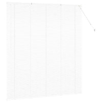 vidaXL Tenda per Finestra con tende Manuale Bianco Alluminio