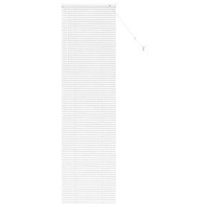 vidaXL Tenda per Finestra con tende Manuale Bianco Alluminio