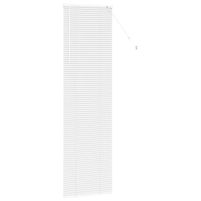 vidaXL Tenda per Finestra con tende Manuale Bianco Alluminio