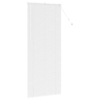 vidaXL Tenda per Finestra con tende Manuale Bianco Alluminio
