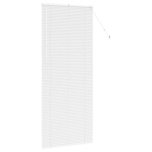 vidaXL Tenda per Finestra con tende Manuale Bianco Alluminio