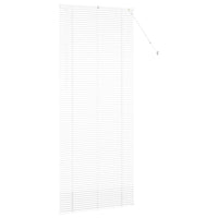 vidaXL Tenda per Finestra con tende Manuale Bianco Alluminio