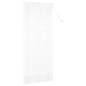 vidaXL Tenda per Finestra con tende Manuale Bianco Alluminio
