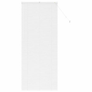 vidaXL Tenda per Finestra con tende Manuale Bianco Alluminio