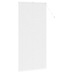 vidaXL Tenda per Finestra con tende Manuale Bianco Alluminio