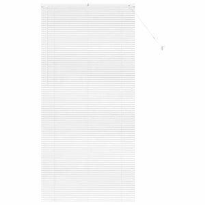 vidaXL Tenda per Finestra con tende Manuale Bianco Alluminio