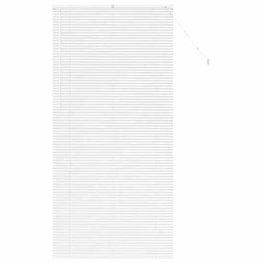 vidaXL Tenda per Finestra con tende Manuale Bianco Alluminio