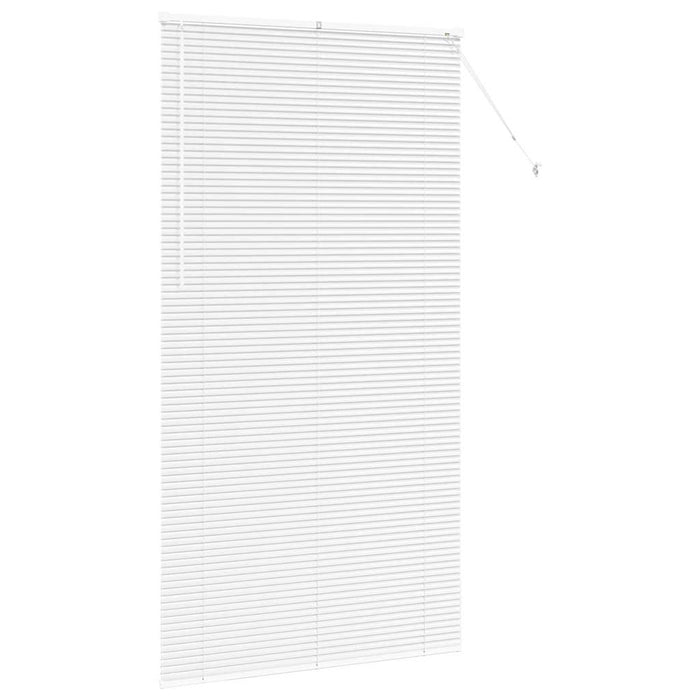 vidaXL Tenda per Finestra con tende Manuale Bianco Alluminio