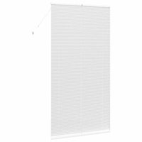 vidaXL Tenda per Finestra con tende Manuale Bianco Alluminio