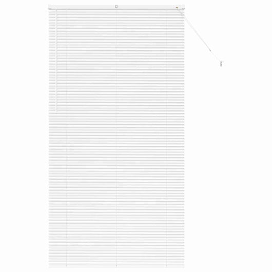 vidaXL Tenda per Finestra con tende Manuale Bianco Alluminio