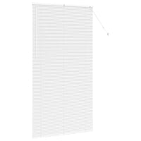 vidaXL Tenda per Finestra con tende Manuale Bianco Alluminio