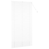 vidaXL Tenda per Finestra con tende Manuale Bianco Alluminio
