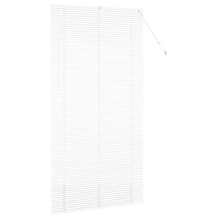 vidaXL Tenda per Finestra con tende Manuale Bianco Alluminio
